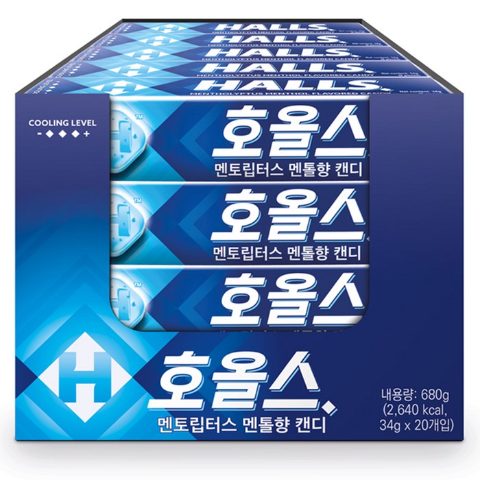 호올스 멘토립터스 멘톨향 캔디, 34g, 20개 대표 이미지 - 박하사탕 추천