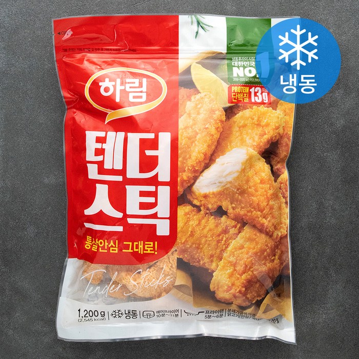 하림 텐더스틱 (냉동), 1200g, 1개 대표 이미지 - 에프 요리 추천