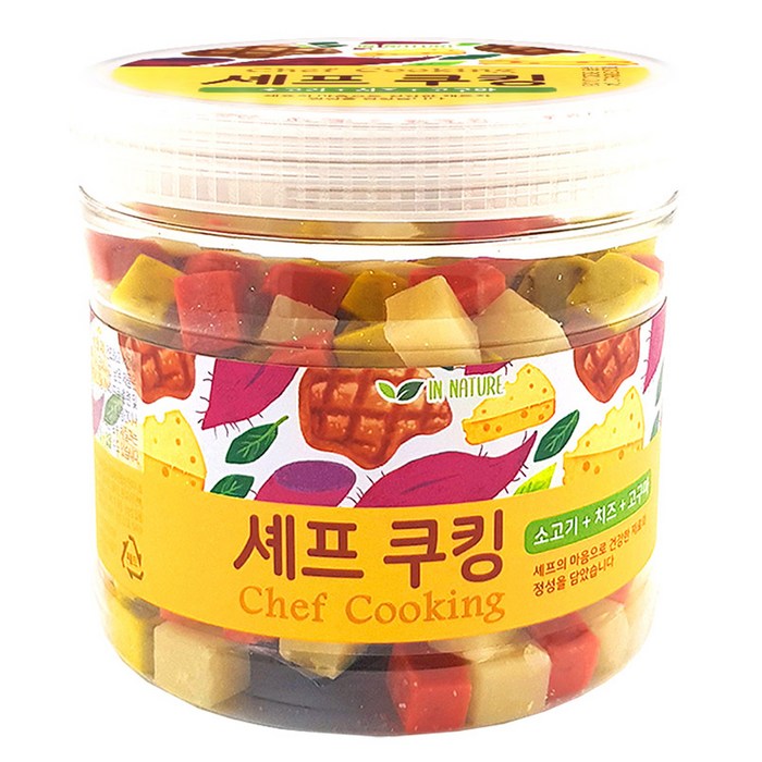 인네이쳐 셰프쿠킹 강아지 통간식 400g, 소고기 + 치즈 + 고구마, 1개 대표 이미지 - 강아지 고구마 추천