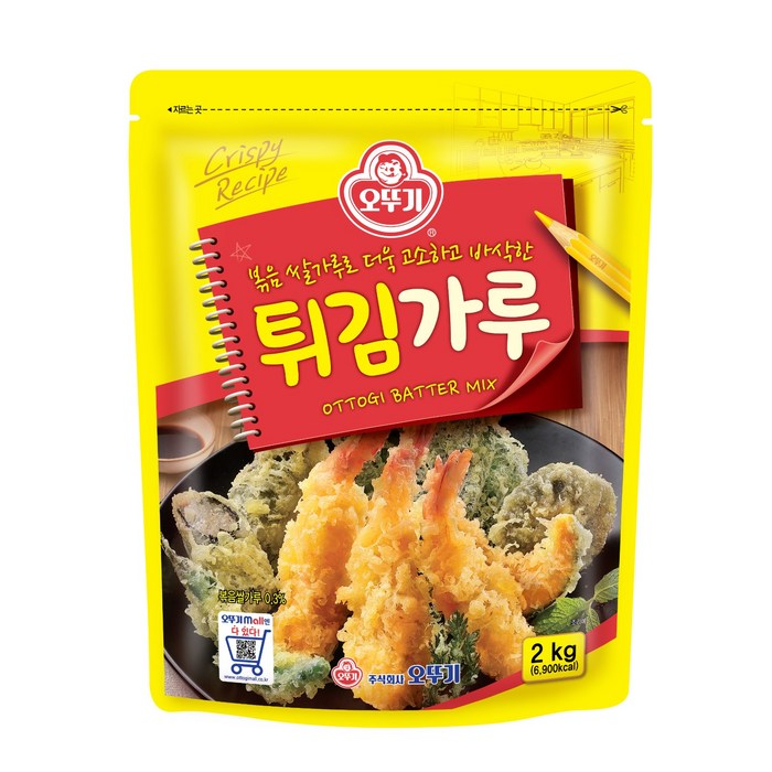 오뚜기 튀김가루, 2kg, 1개 대표 이미지 - 쌀가루 추천