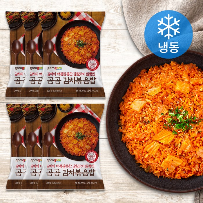 곰곰 김치볶음밥 (냉동), 300g, 6개 대표 이미지 - 냉동 볶음밥 추천