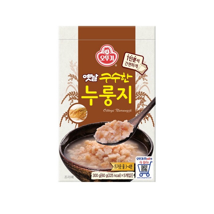 오뚜기 누룽지 (60GX5), 300g, 1개 대표 이미지 - 누룽지 추천