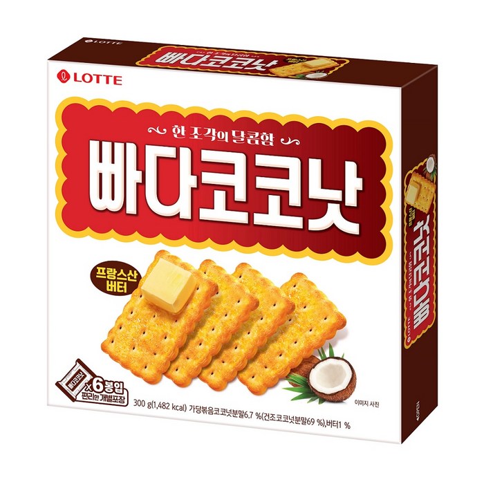 빠다코코낫 비스켓, 300g, 4개 대표 이미지 - 비스킷 추천