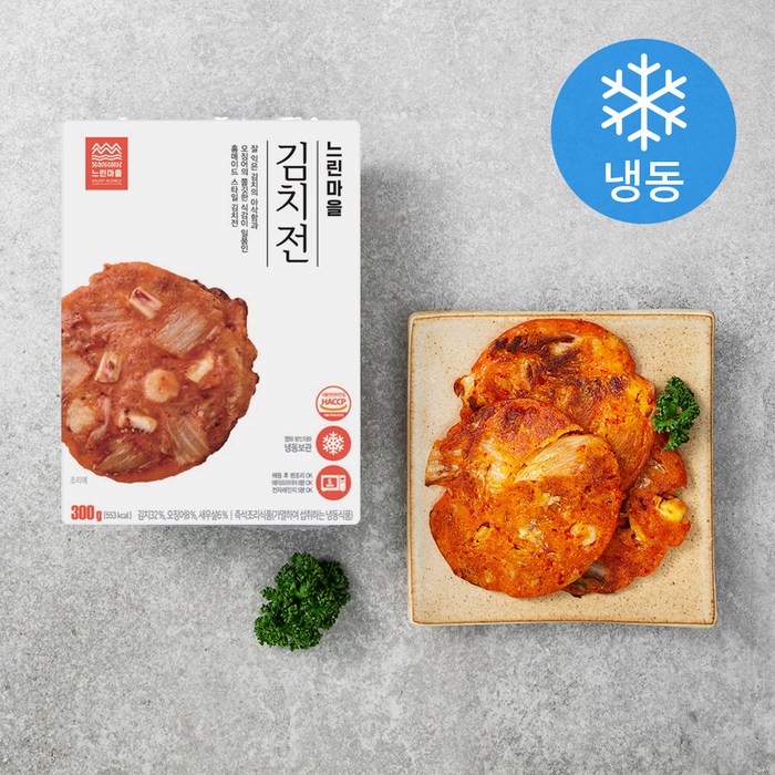 느린마을 김치전 (냉동), 300g, 2팩 대표 이미지 - 느린마을 막걸리 안주 추천