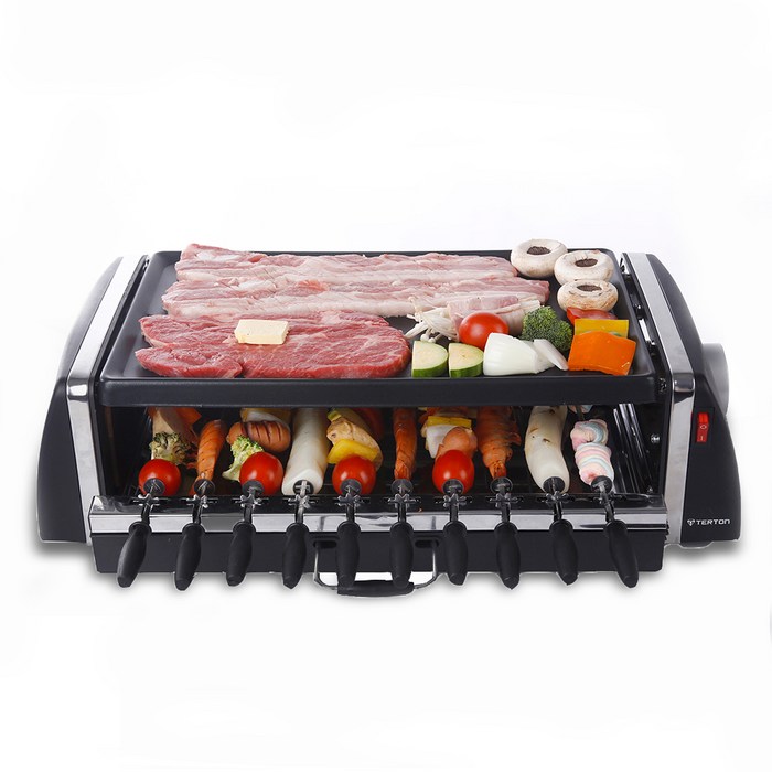 테르톤 와이드 BBQ 멀티 전기그릴 39cm, TG-9292 대표 이미지 - 양꼬치 그릴 추천