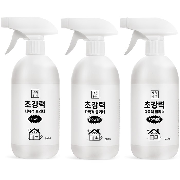 생활공식 초강력 다목적 클리너, 500ml, 3개 대표 이미지 - 물때 제거 추천