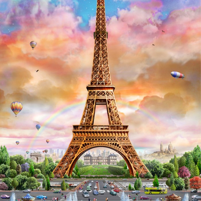 챔버아트 5121 에펠탑 전경 500조각 퍼즐, 6세이상, 500피스 대표 이미지 - 직쏘퍼즐 추천