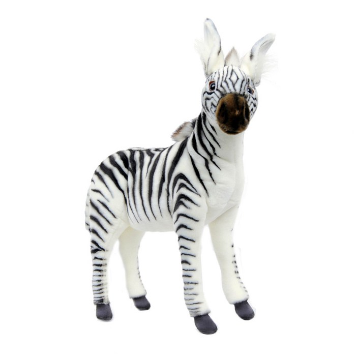 한사토이 동물인형 2354 얼룩말10 Zebra, 41cm, 흰색 대표 이미지 - 한사토이 동물인형 추천