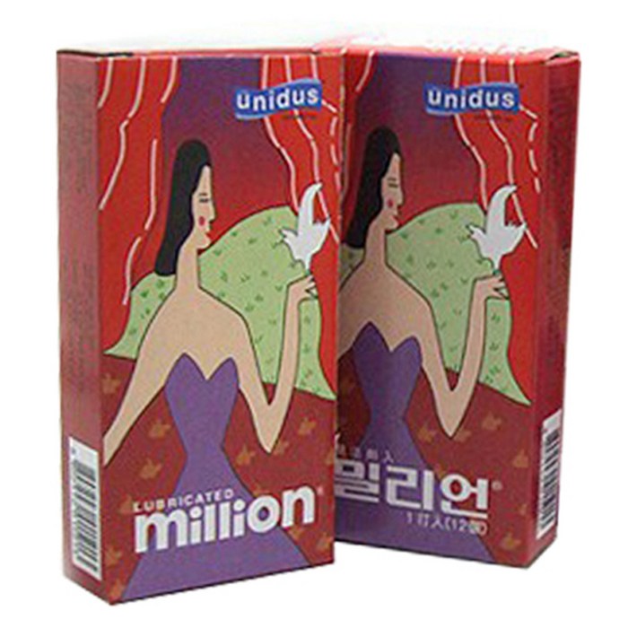 유니더스 밀리언 콘돔, 12개입, 2개 대표 이미지 - 유니더스 콘돔 추천