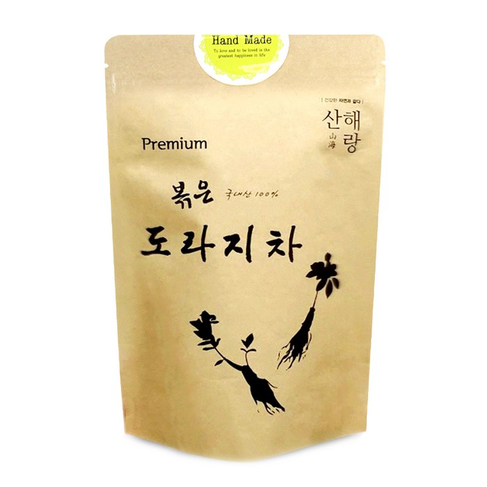 산해랑 프리미엄 수제 볶은 도라지차, 100g, 1개 대표 이미지 - 감기에 좋은 도라지 추천