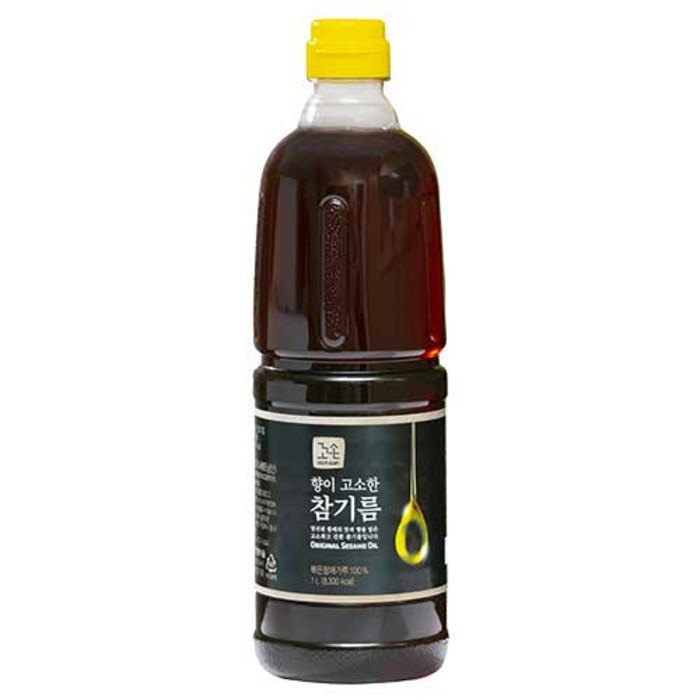 꼬손 향이 고소한 참기름, 1L, 1개 대표 이미지 - 참기름 추천