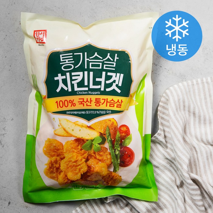 한성기업 통가슴살 치킨너겟 (냉동), 1kg, 1개 대표 이미지 - 치킨너겟 추천