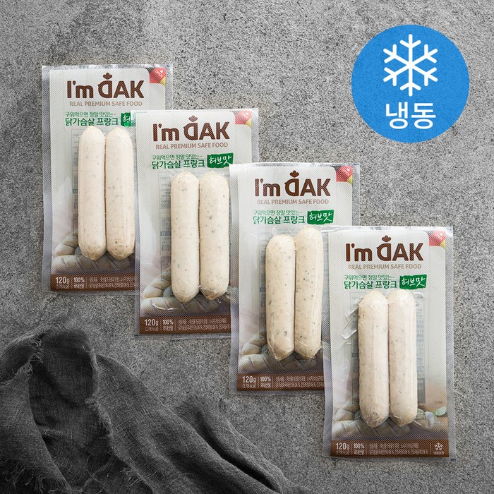 아임닭 정통 독일식 허브맛 닭가슴살 소시지 (냉동), 120g, 4개 대표 이미지 - 아임닭 추천