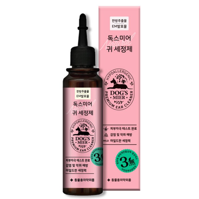 독스미어 강아지 귀세정제, 120ml, 1개 대표 이미지 - 강아지 귀세정제 추천