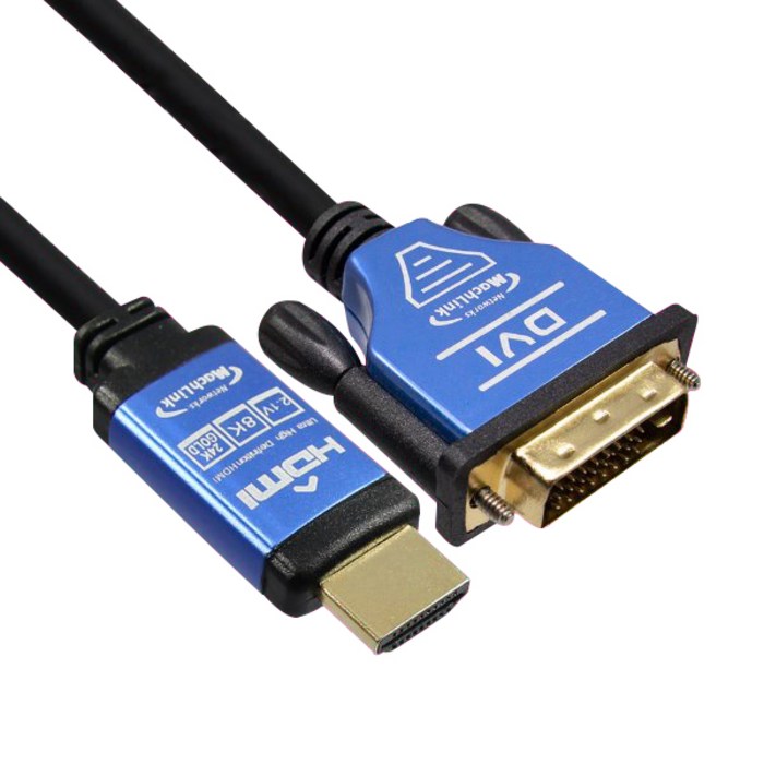 마하링크 Ultra DVI TO HDMI ver2.1 8K 케이블 1.8m, ML-D8H018 대표 이미지 - HDMI to DVI 케이블 추천