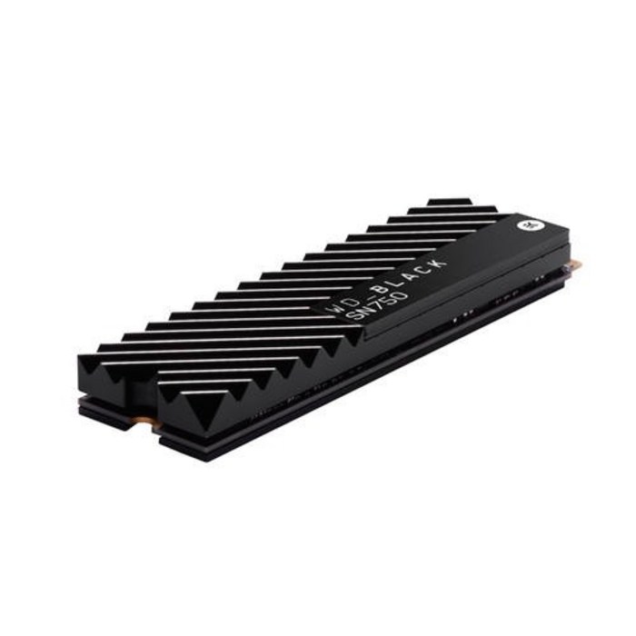 WD Black SN750 M.2 2280 NVMe 히트싱크 방열판 SSD, WDS100T3XHC-00SJG0, 1TB