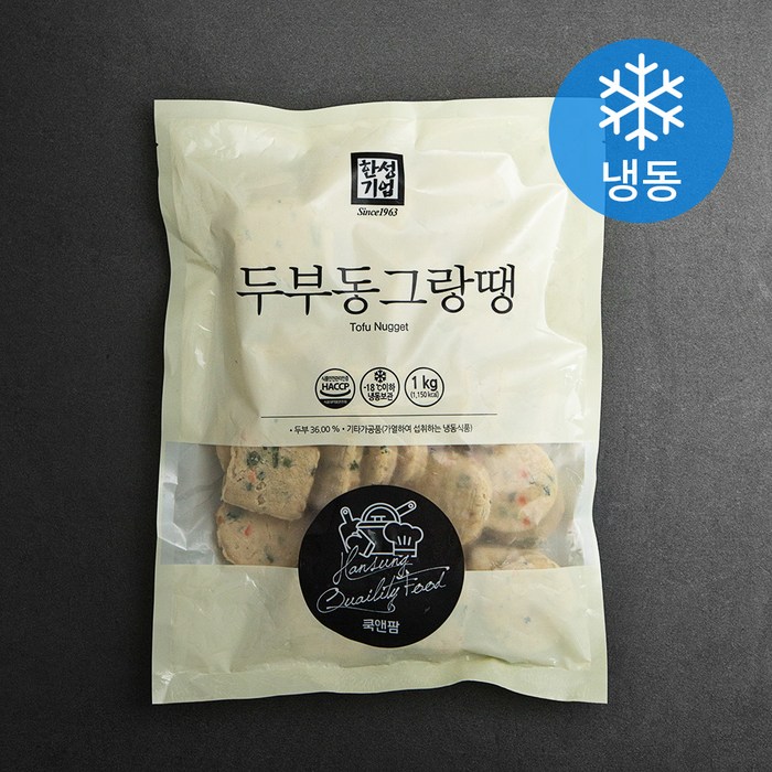 한성기업 두부동그랑땡 (냉동), 1kg, 1개 대표 이미지 - 동그랑땡 추천