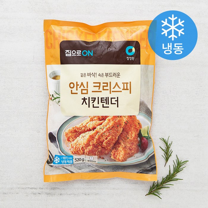 집으로온 안심 크리스피 치킨텐더 (냉동), 520g, 1개 대표 이미지 - 치킨텐더 추천