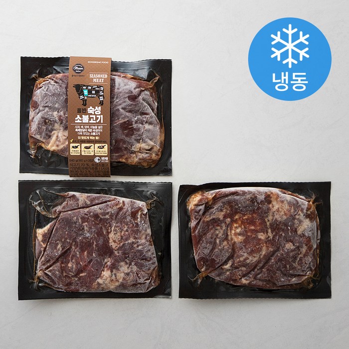 올반 숙성소불고기 (냉동), 180g, 3개 대표 이미지 - 신세계푸드 추천