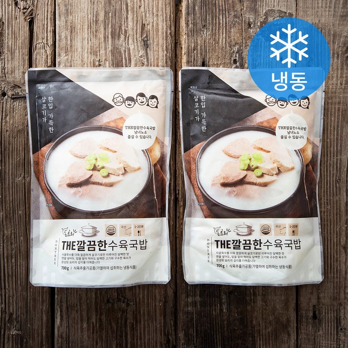 돈트리 THE 깔끔한 수육국밥 (냉동), 700g, 2개