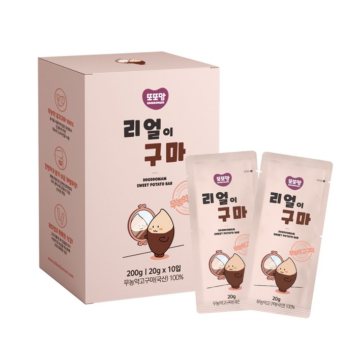 또또맘 리얼이구마, 20g, 10개 대표 이미지 - 김준호 마쭈 추천