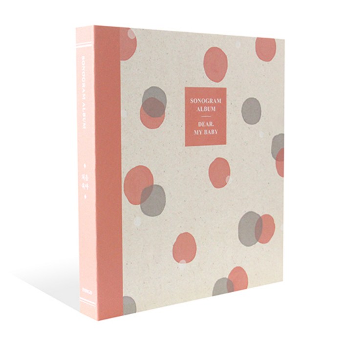 인디고 처음육아 기록하는 초음파앨범, 도트, 48매 대표 이미지 - 태교 추천