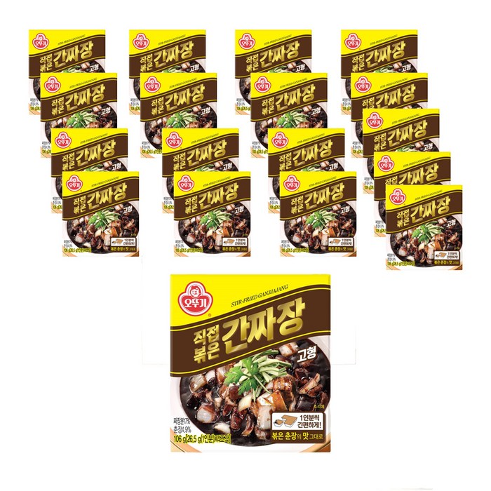 오뚜기 직접볶은간짜장 고형, 106g, 18개 대표 이미지 - 간짜장 추천