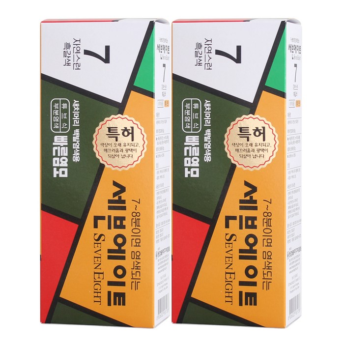 동성제약 세븐에이트 새치 염모제, 7호 흑갈색, 2개 대표 이미지 - 새치 염색 추천