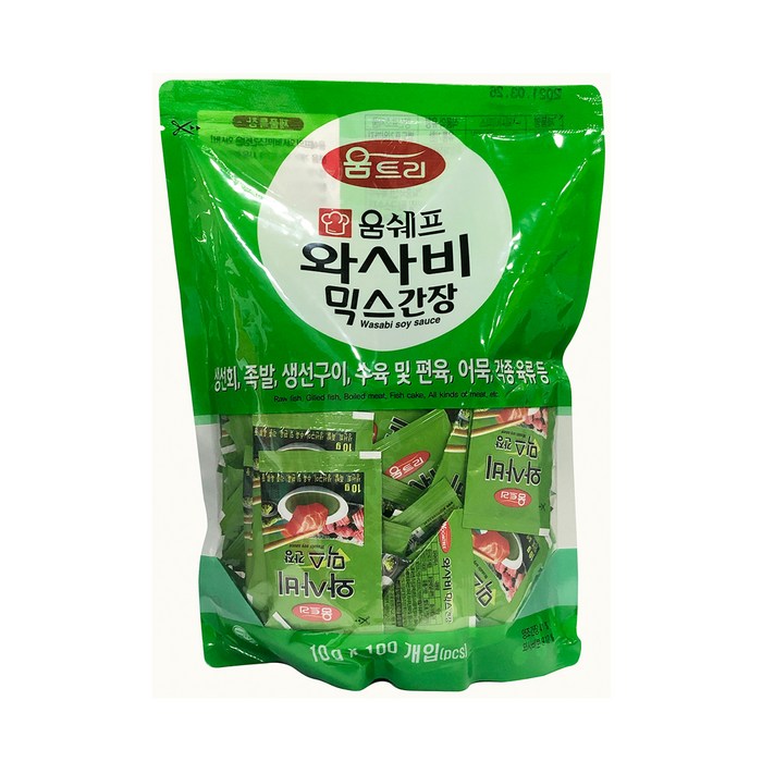 움트리 와사비믹스 간장, 10g, 100개 대표 이미지 - 생선구이 추천
