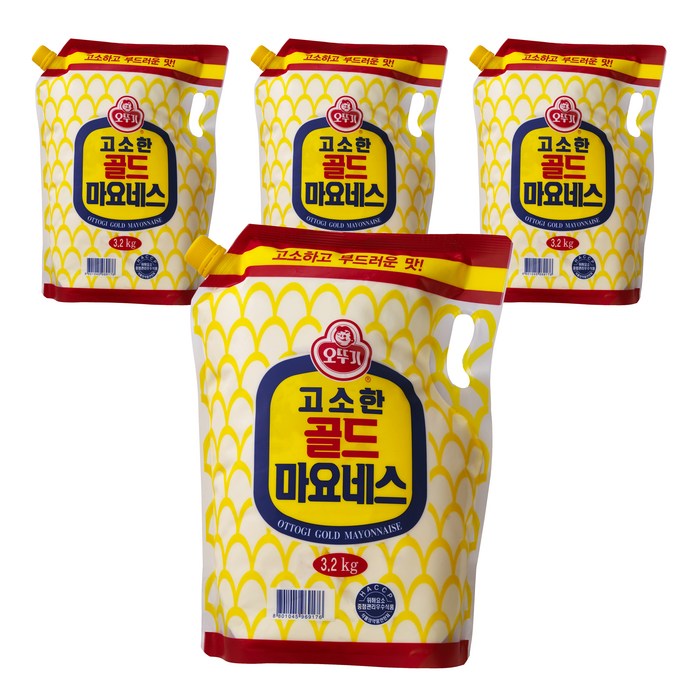 오뚜기 골드마요네스 스텐딩파우치 3.2kg, 4개 대표 이미지 - 김준호 마쭈 추천