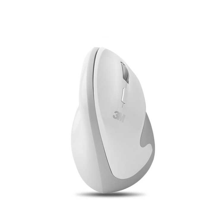 쓰리엠 ERGONOMIC DESIGN 버티컬 무소음 무선 마우스 VM300, 화이트 대표 이미지 - 손목보호 무선 마우스 추천