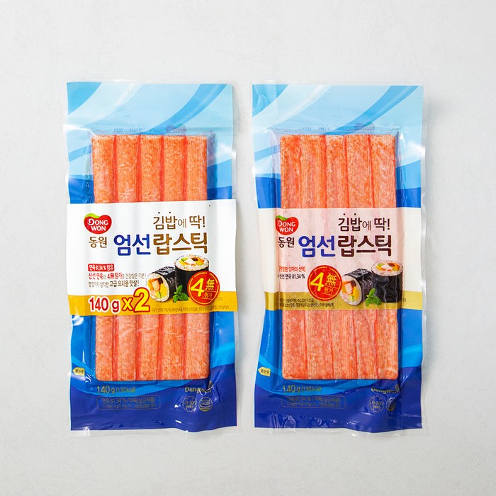동원 엄선 랍스틱, 140g, 2개 대표 이미지 - 불고기 김밥 추천