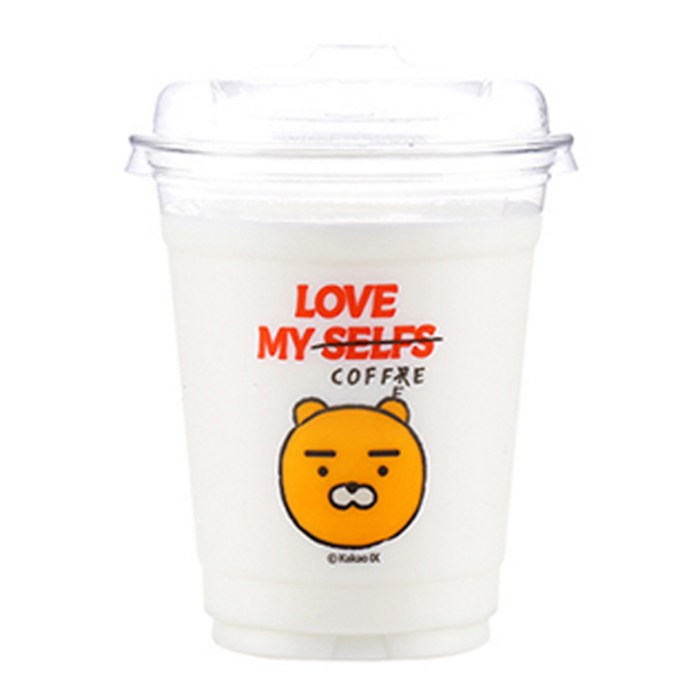 카카오프렌즈 라이언카페 아이스컵 396ml, 100개입, 1개 대표 이미지 - 아이스컵 추천