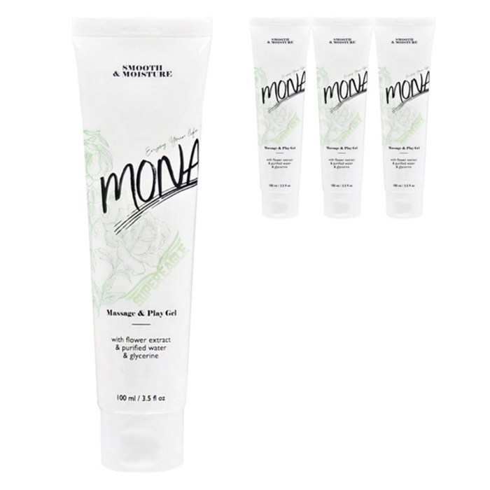 모나 마사지 러브젤 캡용기형, 4개, 100ml 대표 이미지 - 일회용 마사지젤 추천