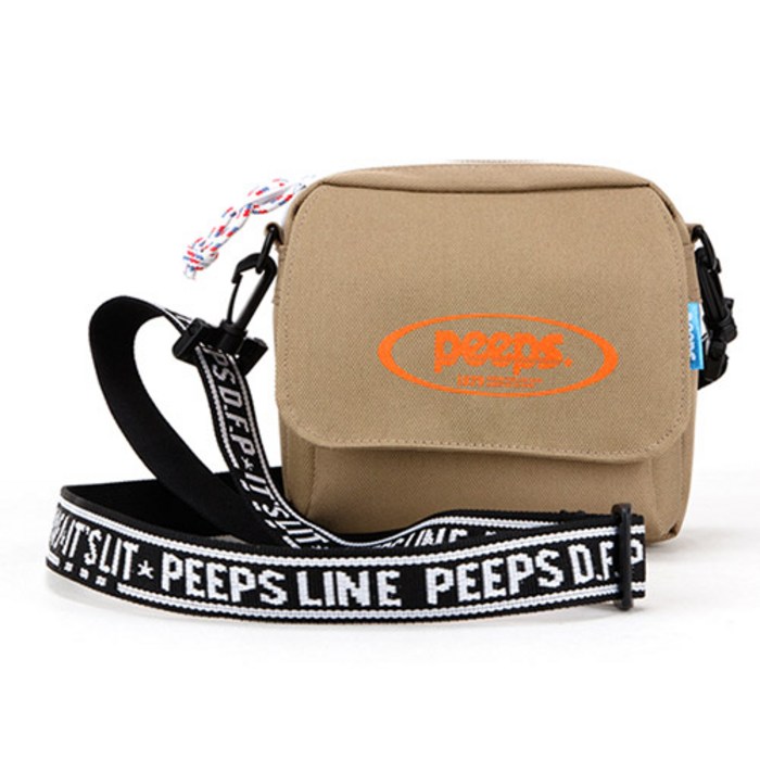 핍스 tiny logo mini cross bag + 뱃지 대표 이미지 - 손수레 추천