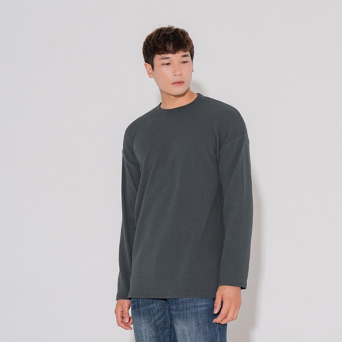 빅사이즈클럽 남성용 CRAMP 데일리 긴팔 티셔츠 대표 이미지 - 박스티 추천