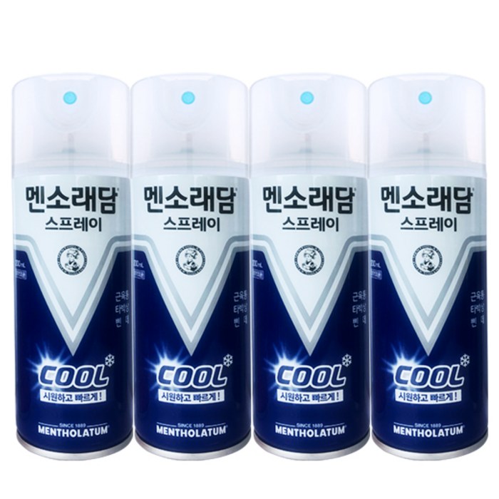 멘소래담 스프레이 파스 익스트림 에스 쿨타입 200ml, 1개입, 4개 대표 이미지 - 파스 추천