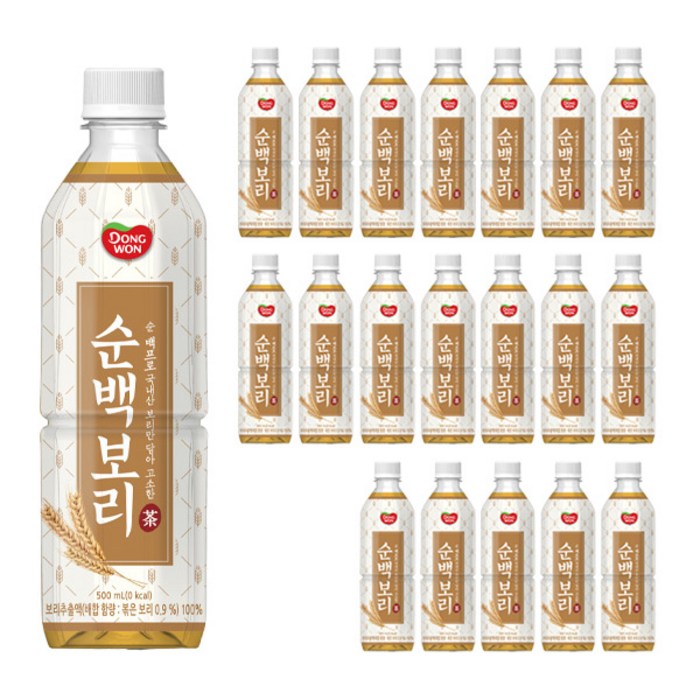 동원 순백보리차, 500ml, 20개 대표 이미지 - 보리차 음료수 추천