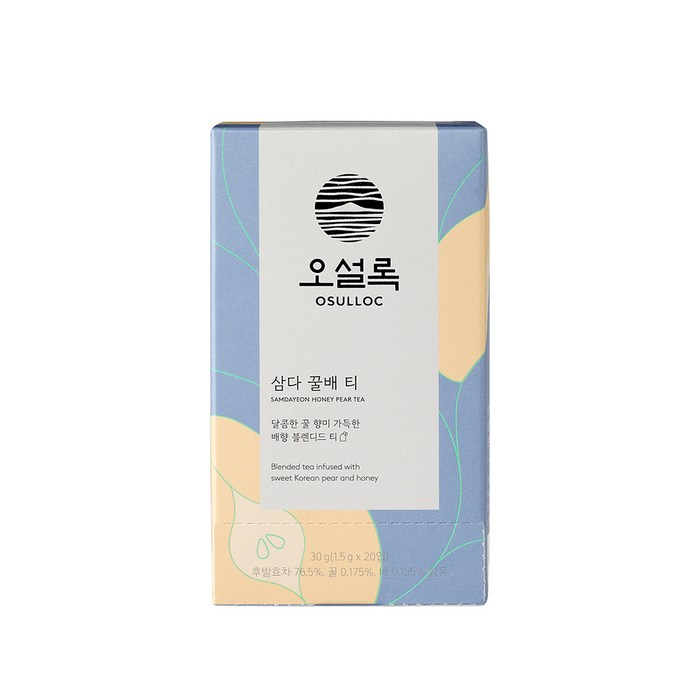 오설록 삼다 꿀배 티, 1.5g, 20개 대표 이미지 - 오설록 차 추천