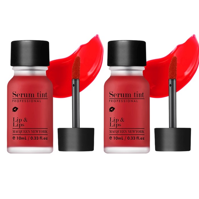 맥퀸뉴욕 세럼 립틴트 10ml, 장난스러운 너티, 2개 대표 이미지 - 지속력 좋은 틴트 추천