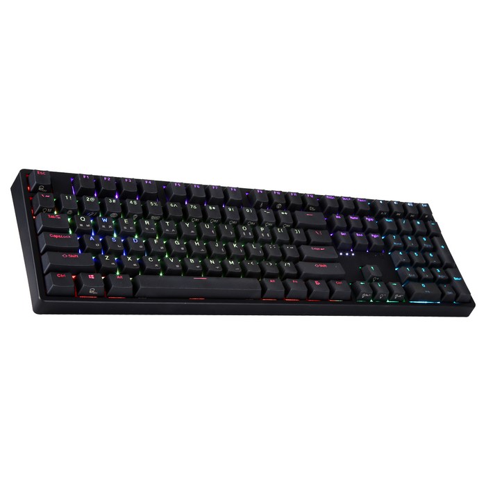 앱코 HACKER PBT RGB 무접점 유선키보드 45g, KN10, 블랙 대표 이미지 - 무접점 키보드 추천