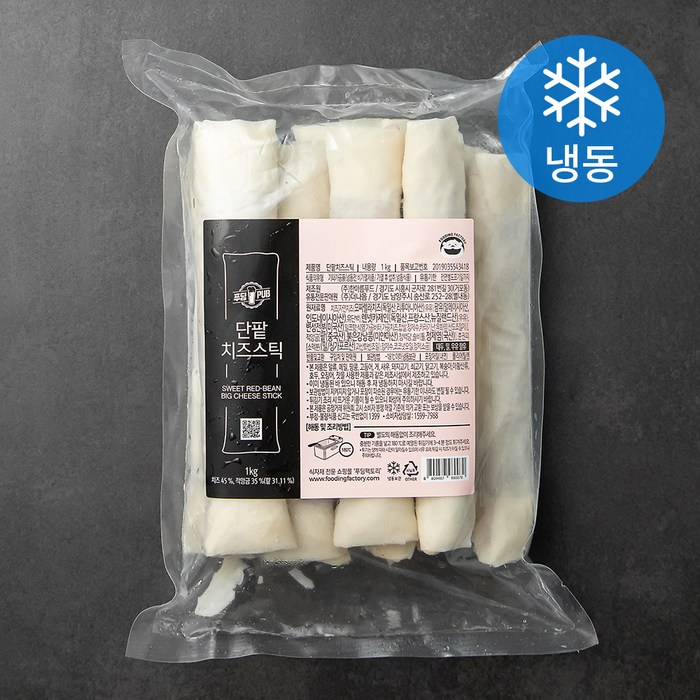 푸딩팩토리 단팥 치즈스틱 (냉동), 1kg, 1개 대표 이미지 - 냉동 치즈스틱 추천