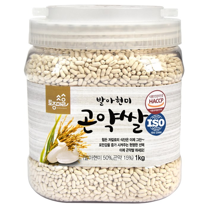 토종마을 발아현미 곤약쌀, 1kg, 1개 대표 이미지 - 곤약밥 추천