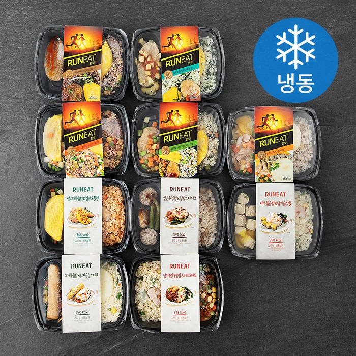 런잇 시즌 혼합 도시락 10종 세트 (냉동), 1세트 대표 이미지