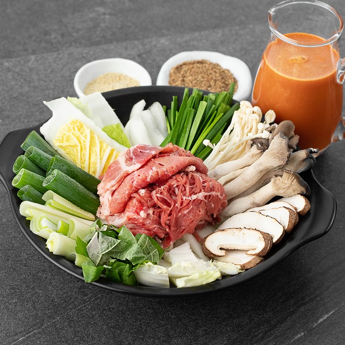 프레시지 파빌리온 얼큰 소고기 전골, 980g, 1개 대표 이미지 - 프레시지 밀키트 추천