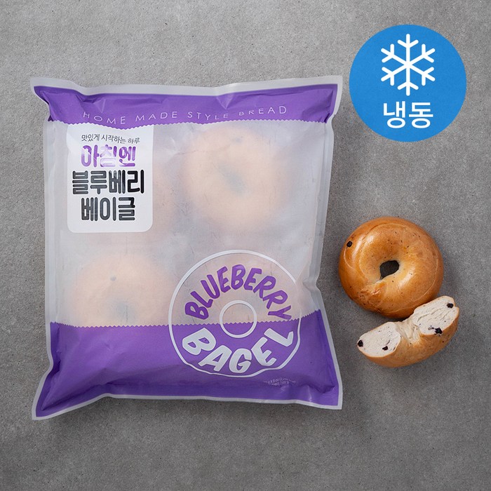 아침엔 블루베리 베이글 (냉동), 110g, 8개 대표 이미지 - 베이글 추천