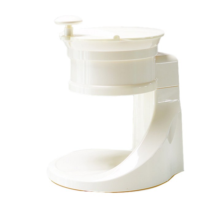 알럽하우스 레트로 가정용 수동 빙수기, 레트로화이트, 단품 대표 이미지 - 빙수기계 추천