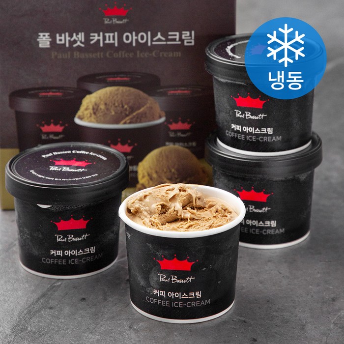 폴바셋 커피 아이스크림 (냉동), 100ml, 4개 대표 이미지 - 커피 아이스크림 추천