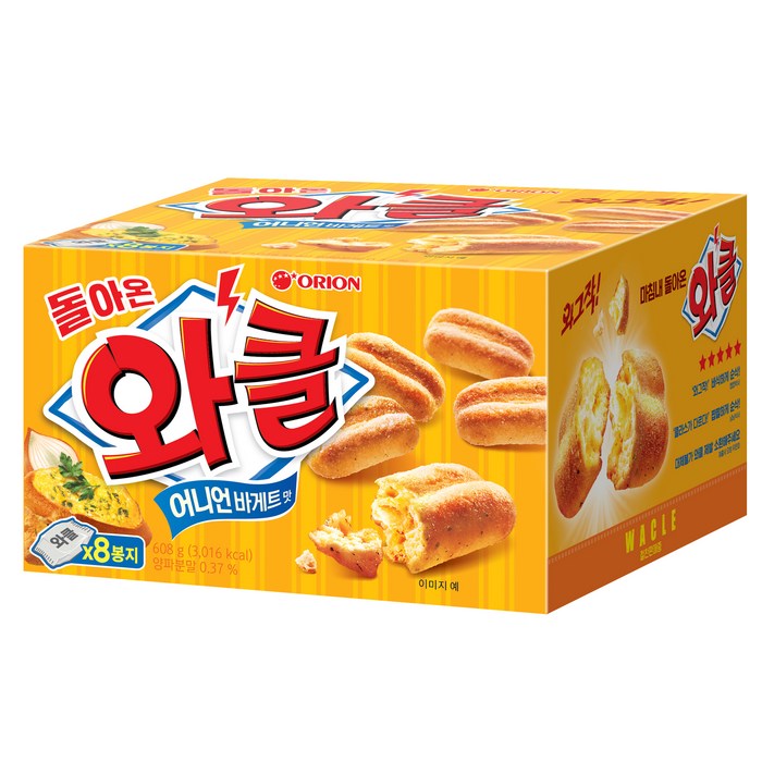 와클 돌아온 과자 8p, 608g, 1개 대표 이미지 - 오리온 과자 추천