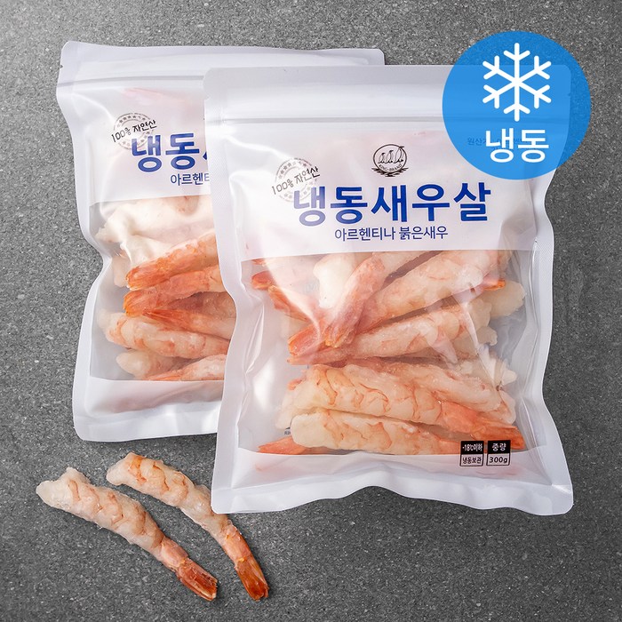 바다몰 자연산 생칵테일 홍새우 대 (냉동), 300g, 2개 대표 이미지 - 홍새우 추천